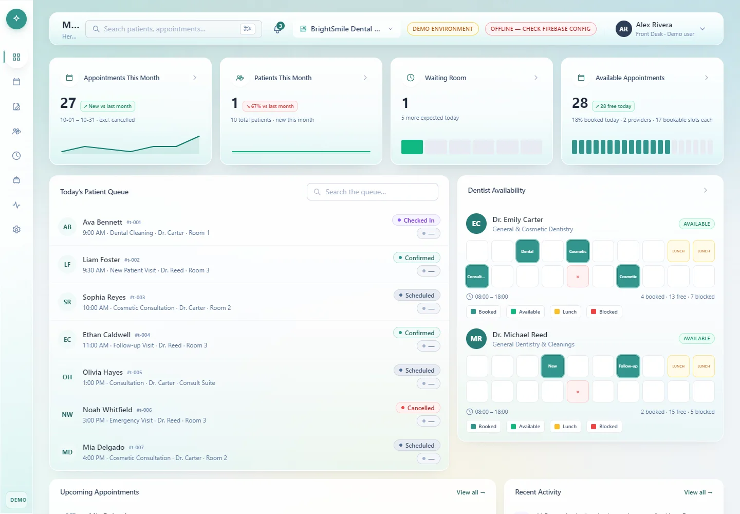 Actual BrightSmile CRM project preview